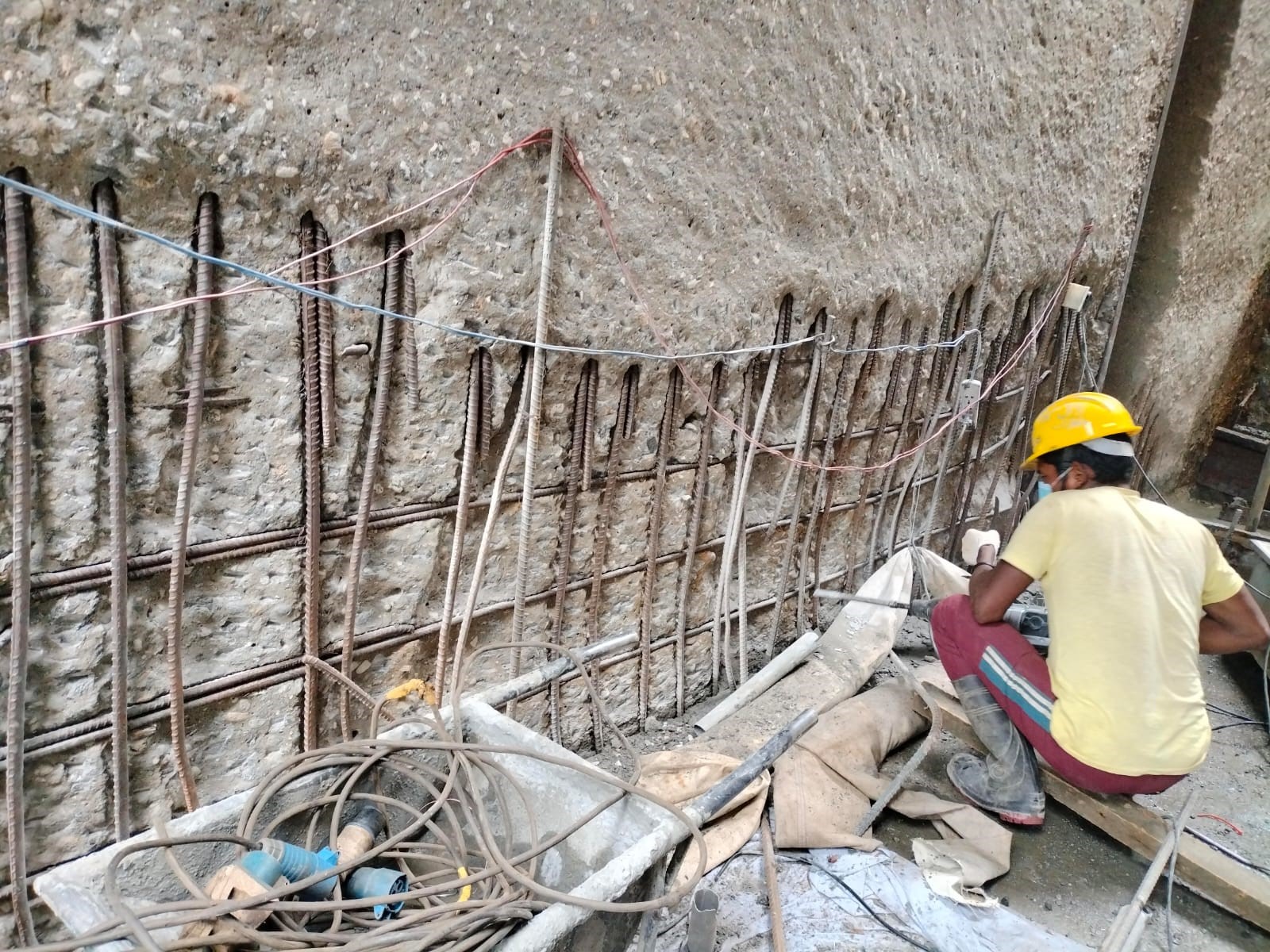 Upper Balephi A HP - Mortar and chemical grouting Venus Construction