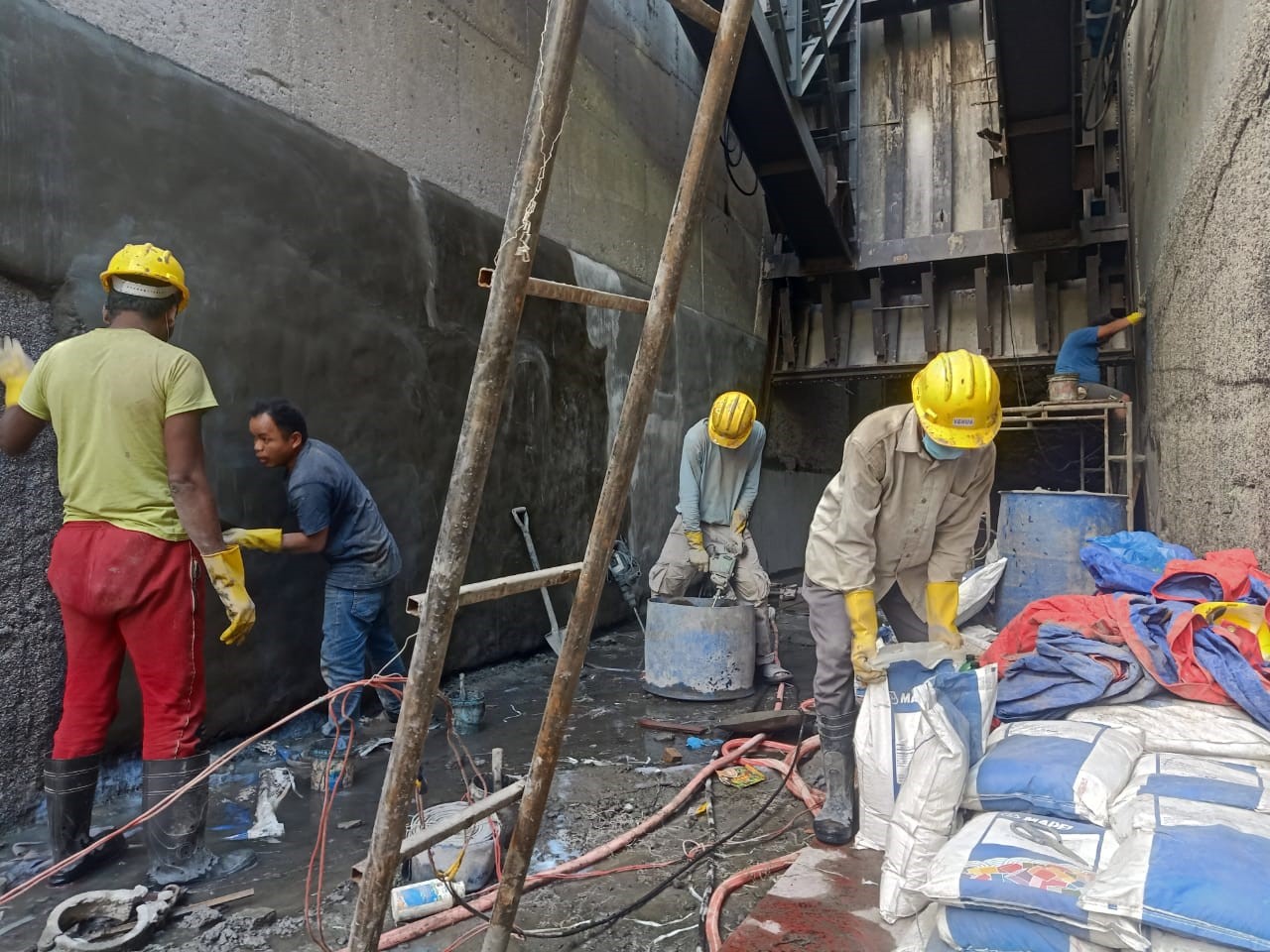 Upper Balephi A HP - Mortar and chemical grouting Venus Construction