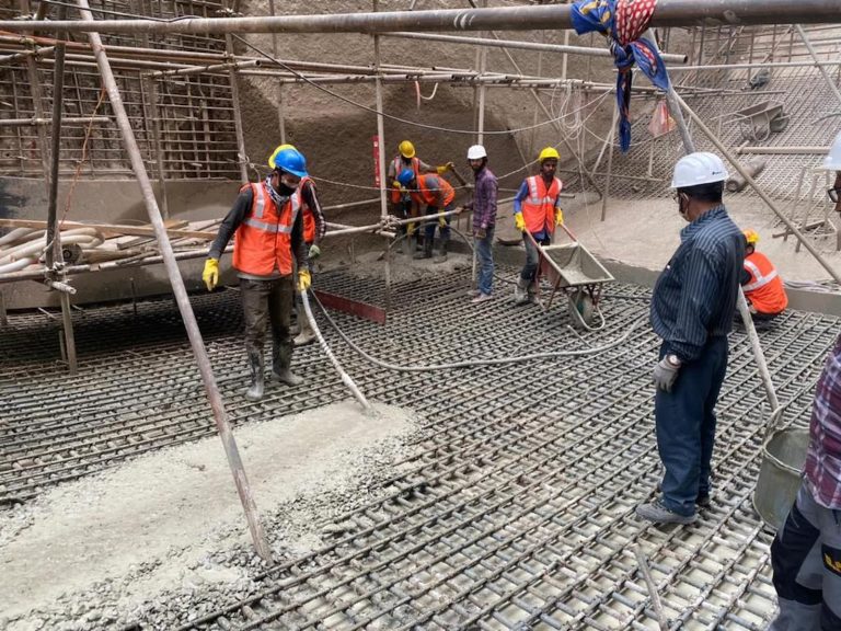 Middle Marsyangdi_Venus Construction M60 concreting1