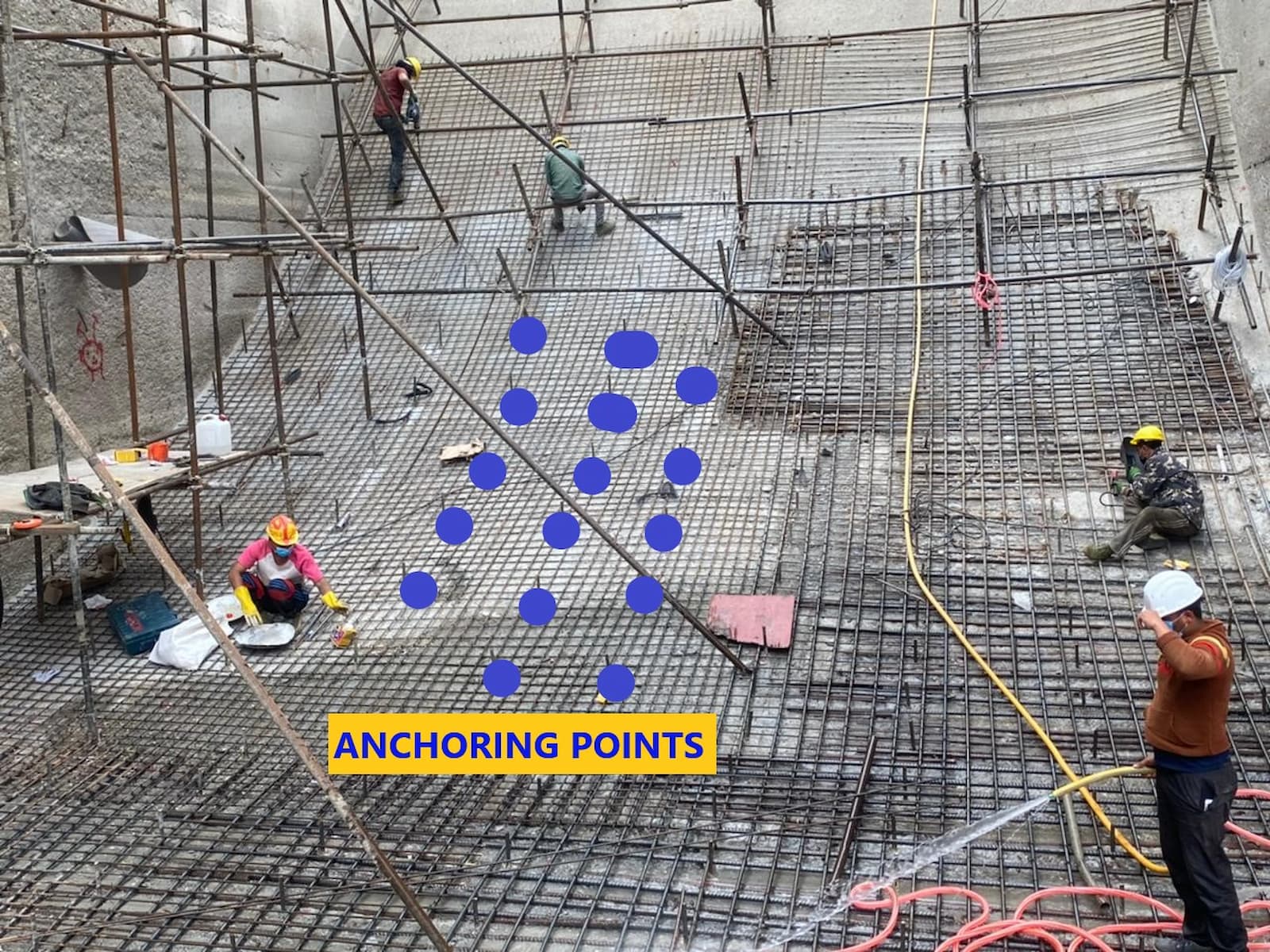 Middle Bhotekoshi Venus Construction anchoring & rebar work2